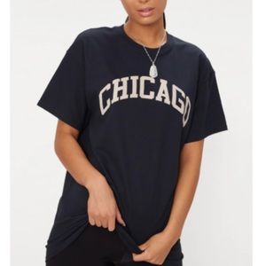 Black Chicago Tee